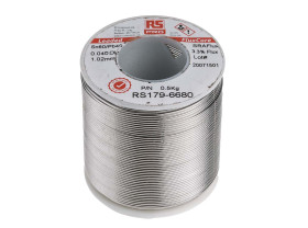 Lutowie z ołowiem średnica 1mm RS PRO 40% Pb temp. topnienia 183°C 500g 60% Zn