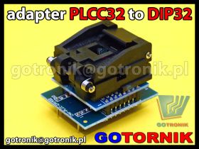 Adapter PLCC32 to DIP32 z podstawką testową ZIF Yamaichi