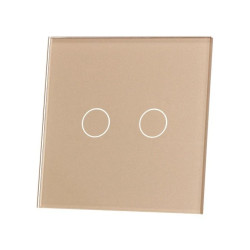 Livolo SZAMPAŃSKI METALIZOWANY PANEL SZKLANY 702-63