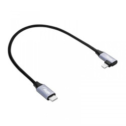 Kabel USB Akyga AK-USB-55 USB type C (m) / Lightning (m) kątowy ver. 2.0 30W 0.3m