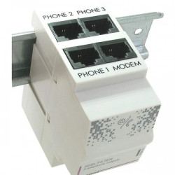 Rozdzielacz sygnału telefonicznego z filtrem ADSL 413015