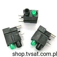 1816.2138 LED 3mm Green in Case THT MENTOR