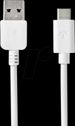 CCGW61600WT10 USB 3.0 cable, A connector > C connector, 1 m, white