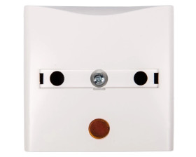 Berker/B.Kwadrat Łącznik hotelowy na kartę hotelową z nadrukiem i czerwoną soczewką śnieżnobiały połysk 16408989