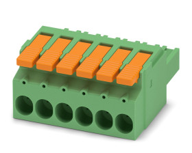 Złącze PCB 6 -pinowe raster 7.62mm Wciskane Żeński Phoenix Contact