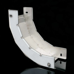 Łuk wewnętrzny 90 stopni do koryta 50x125 nierdzewny NIXSO 90X50X125_IX