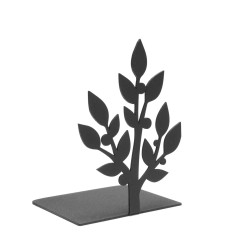 Metalowa podpórka do książek w kształcie drzewa