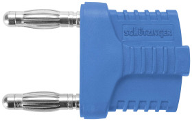 Zworka ze złączem męskim Schützinger KURZ 19-4 IG MB Ni / BL niebieski 1 szt.