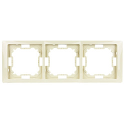 Ramka potrójna beżowa BMRC3/12 Kontakt-Simon Basic Neos