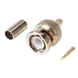TruConnect 58U 50 Ohm BNC Crimp Plug Rg58b/u
