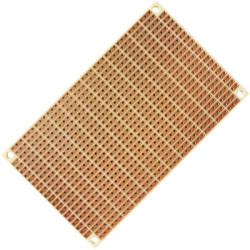 Lab board, 100 x 60 mm, pitch 2.54 mm, single sided, CEM1 epoxy, Cu 35 µm, 1906SA047