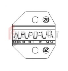 OPT LY-29B szczęki do konektorów nieizolowanych 0,14-1,5mm2 do PA-6B, LY, BN