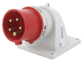 77715-6 Złącze zasilające 3-fazowe AC, gniazdo męskie, 16A/400VAC, IP44