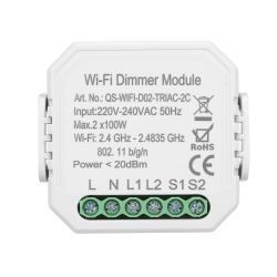 Inteligentny ściemniacz WiFi dwuobwodowy dla aplikacji Tuya