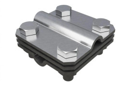 Złącze krzyżowe - 4 śrubowe, 30, 2 płytki OG L20112