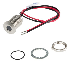 Lampka kontrolna do montażu panelowego 1.8 → 3.3V dc, biała 10mm LED Wyprowadzenia RS PRO