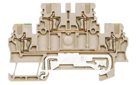 Blok zacisków przelotowych Weidmuller poziomy: Podwójny 28 → 16AWGZacisk Z raster: 3.5mm 17.5A 500 V