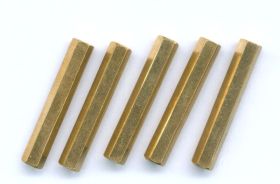 M3 TULEJKA 30mm GWINT WEWNĘTRZNY/WEWNĘTRZNY (5 SZTUK) (ZLM3-TUL30-WW)