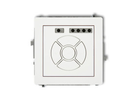 DECO Mechanizm elektronicznego sterownika roletowego (sterowanie lokalne i pilotem, sterowanie strefą i podstrefą) biały mat 25D