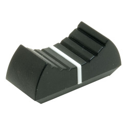 Re&#x27;an S773-H-09-M Black Slide Control Knob - White Indicator Line