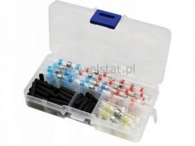 Zestaw szybkozłączek z cyną 50szt+ termokur.50szt