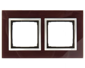 Simon 54 Nature Ramka podwójna szkło KUSZĄCA ŚLIWKA DRN2/89