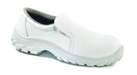 Chaussure basse blanche en microfibre hy