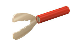 Zacisk widełkowy B4-I/K Series Izolowane, 4mm, Czerwony Staubli