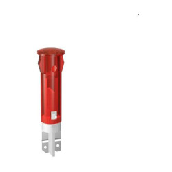 Signal Construct SKGD05401 LED Indicator Light Blue 7V DC Snap-in Mounting