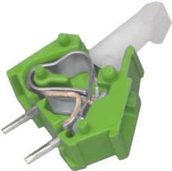 PCB terminal, 1 pole, pitch 7.5 mm, AWG 28-12, 24 A, cage clamp, light green, 256-757