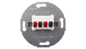 Berker/B.Kwadrat Gniazdo Głośnikowe Podwójne Śnieżnobiałe 457309