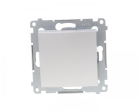 Simon 54 Przycisk pojedynczy srebrny mat DP1A.01/43