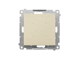 SIMON 55 Elektroniczny łącznik pojedynczy z funkcją przycisku lub łącznika czasowego 16 A 230 V szampański mat TEW1.01/144 KONTA