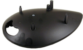 ABS enclosure platform, (L x W x H) 145 x 100 x 33 mm, black/transparent, 1593HAMEGG2TBK