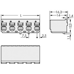 WAGO 2092-3124 picoMAX&#xAE; 7.5 Female 4P