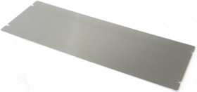 Base plate, aluminum, (L x W x H) 432 x 152 x 1 mm, natural, for series 1444, 1434-176