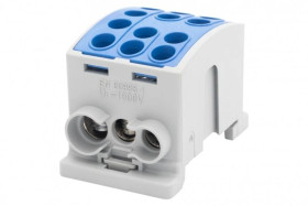 Zacisk HLK 125A-3 (1x35,2x25 / 1x35,2x25) Al/Cu - niebieski