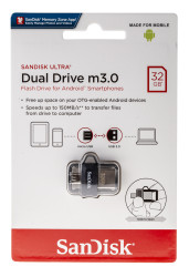 Pamięć 32 GB USB 2.0, USB 3.0 Sandisk 0 → +35°C