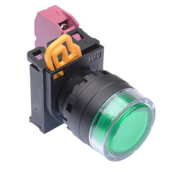 YW1L-AF2E01Q0G Green 22mm Maintained Shrouded Push Button Switch NC IP65 IDEC