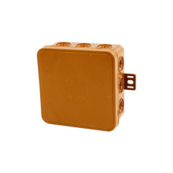 Puszka instalacyjna n/t brązowa V6 IP54 85x85x41 036-02 ViPlast