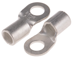 Zacisk oczkowy rozmiar przewodu 10mm² Ø #10 nieizolowany średnica wew 5.3mm RS PRO