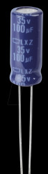 ELXZ350ETD101MF15D ELKO, 100 µF, 35 V, 105 °C