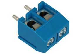 Łączówka; XY301V-2P; AK301; 2 tory; R=5,00mm; 10mm; 16A; 300V; przewlekany (THT); proste; otwór okrągły; śruba maszynowa; śrubow