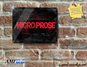 Microprose on Hitech Circuit Board - Metal Sign