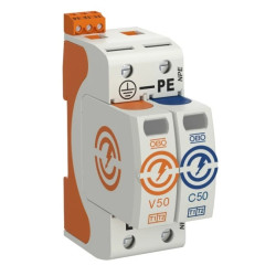 Ogranicznik przepięć Typ T1+T2 1P+N 12,5kA 385V V50-1+NPE+FS-385 5093590