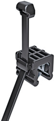 Cable tie, PA, (L x W) 200 x 4.6 mm, bundle-Ø 1 to 45 mm, black, UV resistant, -40 to 85 °C, 156-00843