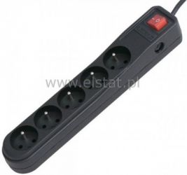 Filtr sieciowy 3.0m 5xGN +0 ARC5 + wył. ( czarny