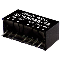 Mean Well SPAN02E-03 dc/dc converter 500mA 2W 1 output -40 to 90&#xB0;C