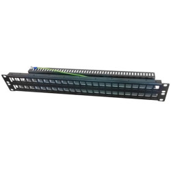 Patch panel 19" 48 porty 1.5U pusty