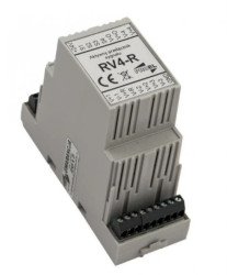 Rozdzielacz wideo do rozdzielenia i wzmocnienia sygnału, obudowa DIN, PROEL RV4EL (RV2-1/4)